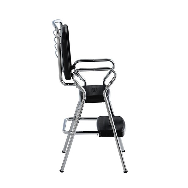 COSCO Stylaire Retro Chair Step Stool with Flip-Up Seat - Bed Bath